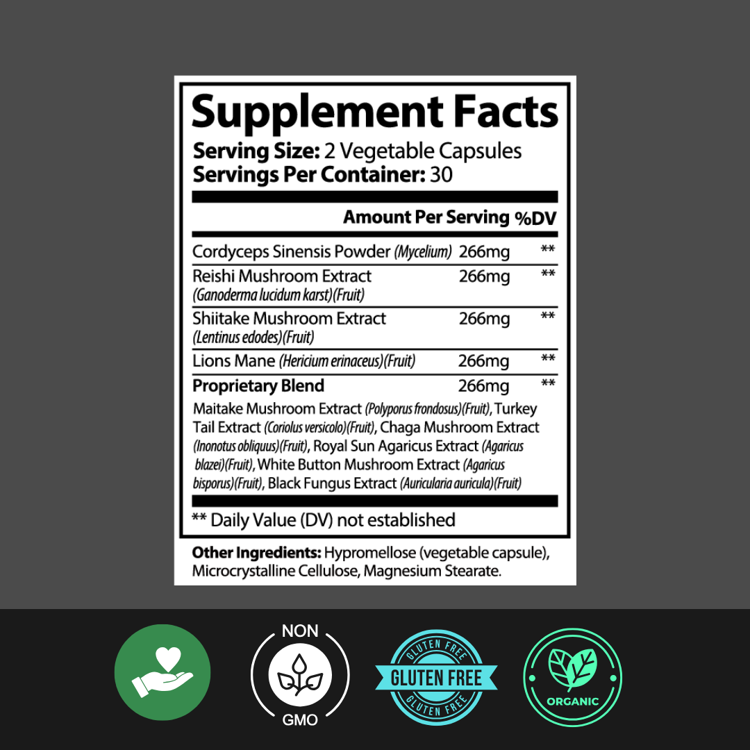 Brain Dust Mushroom Capsules