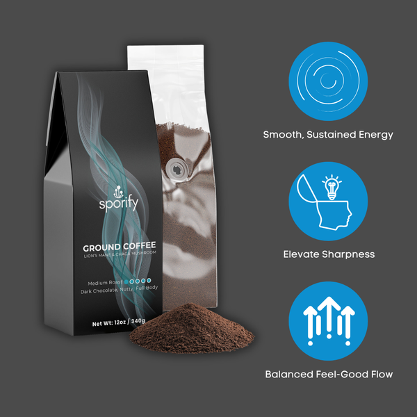 Ground Coffee Mushroom Fusion